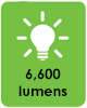 6,600 lumens